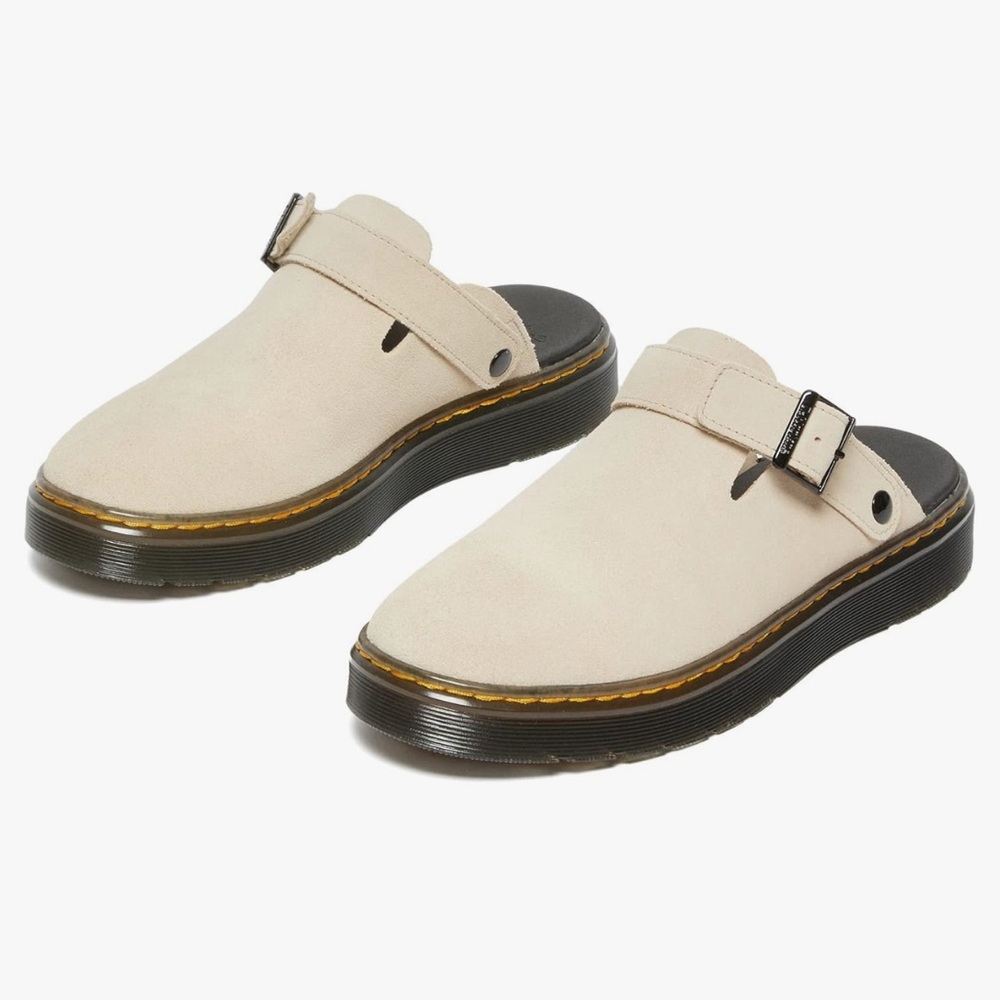 Dr. Martens Beige Slip-On Shoes